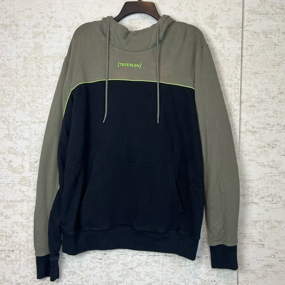 TRUE RELIGION Fashion Forward Quilted Hoodie 2XL